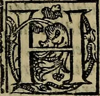 An illustration from La nobilta di Milano, diuisa in sei libri. Nel primo, si narra di tvtti i santi, e beati, di patria milanesi. Co'l numero, e nome de' corpi santi, e reliquie notabili, chiese, monasterij, hospitali, e case pie, che sono nella città, e diocesi di Milano. Nel secondo, si descriuono tutti i papi, cardinali, arciuescoui, vescoui, e prelati graduati milanesi. Nel terzo, si ragiona di tutti i letterati, e componitori milanesi, in qualunque sorte de studij. Nel quarto, si tratta di tutti i rè, imperatori, & huomini valenti, famosi nella militia dell'istessa patria. Con le guerre fatte da milanesi, con altre città. Nel quinto, si fauella de' pittori, scultori, architteti, miniatori, & altri virtuosi, in diuerse sorti di virtù, milanesi. Nel sesto, leggesi le grandezze de' milanesi, la nobiltà di molte casate, le fertilità de' campi, l'anticaglie, e quei c'hanno dominato questa città, et altre cose degne da sapersi (1595)