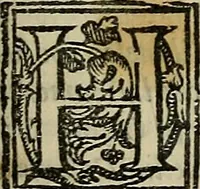 An illustration from La nobilta di Milano, diuisa in sei libri. Nel primo, si narra di tvtti i santi, e beati, di patria milanesi. Co'l numero, e nome de' corpi santi, e reliquie notabili, chiese, monasterij, hospitali, e case pie, che sono nella città, e diocesi di Milano. Nel secondo, si descriuono tutti i papi, cardinali, arciuescoui, vescoui, e prelati graduati milanesi. Nel terzo, si ragiona di tutti i letterati, e componitori milanesi, in qualunque sorte de studij. Nel quarto, si tratta di tutti i rè, imperatori, & huomini valenti, famosi nella militia dell'istessa patria. Con le guerre fatte da milanesi, con altre città. Nel quinto, si fauella de' pittori, scultori, architteti, miniatori, & altri virtuosi, in diuerse sorti di virtù, milanesi. Nel sesto, leggesi le grandezze de' milanesi, la nobiltà di molte casate, le fertilità de' campi, l'anticaglie, e quei c'hanno dominato questa città, et altre cose degne da sapersi (1595)