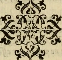 An illustration from La nobilta di Milano, diuisa in sei libri. Nel primo, si narra di tvtti i santi, e beati, di patria milanesi. Co'l numero, e nome de' corpi santi, e reliquie notabili, chiese, monasterij, hospitali, e case pie, che sono nella città, e diocesi di Milano. Nel secondo, si descriuono tutti i papi, cardinali, arciuescoui, vescoui, e prelati graduati milanesi. Nel terzo, si ragiona di tutti i letterati, e componitori milanesi, in qualunque sorte de studij. Nel quarto, si tratta di tutti i rè, imperatori, & huomini valenti, famosi nella militia dell'istessa patria. Con le guerre fatte da milanesi, con altre città. Nel quinto, si fauella de' pittori, scultori, architteti, miniatori, & altri virtuosi, in diuerse sorti di virtù, milanesi. Nel sesto, leggesi le grandezze de' milanesi, la nobiltà di molte casate, le fertilità de' campi, l'anticaglie, e quei c'hanno dominato questa città, et altre cose degne da sapersi (1595)