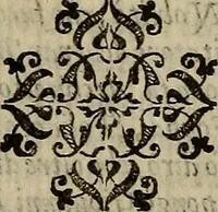 An illustration from La nobilta di Milano, diuisa in sei libri. Nel primo, si narra di tvtti i santi, e beati, di patria milanesi. Co'l numero, e nome de' corpi santi, e reliquie notabili, chiese, monasterij, hospitali, e case pie, che sono nella città, e diocesi di Milano. Nel secondo, si descriuono tutti i papi, cardinali, arciuescoui, vescoui, e prelati graduati milanesi. Nel terzo, si ragiona di tutti i letterati, e componitori milanesi, in qualunque sorte de studij. Nel quarto, si tratta di tutti i rè, imperatori, & huomini valenti, famosi nella militia dell'istessa patria. Con le guerre fatte da milanesi, con altre città. Nel quinto, si fauella de' pittori, scultori, architteti, miniatori, & altri virtuosi, in diuerse sorti di virtù, milanesi. Nel sesto, leggesi le grandezze de' milanesi, la nobiltà di molte casate, le fertilità de' campi, l'anticaglie, e quei c'hanno dominato questa città, et altre cose degne da sapersi (1595)