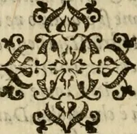 An illustration from La nobilta di Milano, diuisa in sei libri. Nel primo, si narra di tvtti i santi, e beati, di patria milanesi. Co'l numero, e nome de' corpi santi, e reliquie notabili, chiese, monasterij, hospitali, e case pie, che sono nella città, e diocesi di Milano. Nel secondo, si descriuono tutti i papi, cardinali, arciuescoui, vescoui, e prelati graduati milanesi. Nel terzo, si ragiona di tutti i letterati, e componitori milanesi, in qualunque sorte de studij. Nel quarto, si tratta di tutti i rè, imperatori, & huomini valenti, famosi nella militia dell'istessa patria. Con le guerre fatte da milanesi, con altre città. Nel quinto, si fauella de' pittori, scultori, architteti, miniatori, & altri virtuosi, in diuerse sorti di virtù, milanesi. Nel sesto, leggesi le grandezze de' milanesi, la nobiltà di molte casate, le fertilità de' campi, l'anticaglie, e quei c'hanno dominato questa città, et altre cose degne da sapersi (1595)
