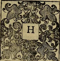 An illustration from La nobilta di Milano, diuisa in sei libri. Nel primo, si narra di tvtti i santi, e beati, di patria milanesi. Co'l numero, e nome de' corpi santi, e reliquie notabili, chiese, monasterij, hospitali, e case pie, che sono nella città, e diocesi di Milano. Nel secondo, si descriuono tutti i papi, cardinali, arciuescoui, vescoui, e prelati graduati milanesi. Nel terzo, si ragiona di tutti i letterati, e componitori milanesi, in qualunque sorte de studij. Nel quarto, si tratta di tutti i rè, imperatori, & huomini valenti, famosi nella militia dell'istessa patria. Con le guerre fatte da milanesi, con altre città. Nel quinto, si fauella de' pittori, scultori, architteti, miniatori, & altri virtuosi, in diuerse sorti di virtù, milanesi. Nel sesto, leggesi le grandezze de' milanesi, la nobiltà di molte casate, le fertilità de' campi, l'anticaglie, e quei c'hanno dominato questa città, et altre cose degne da sapersi (1595)