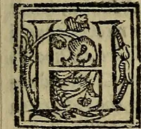 An illustration from La nobilta di Milano, diuisa in sei libri. Nel primo, si narra di tvtti i santi, e beati, di patria milanesi. Co'l numero, e nome de' corpi santi, e reliquie notabili, chiese, monasterij, hospitali, e case pie, che sono nella città, e diocesi di Milano. Nel secondo, si descriuono tutti i papi, cardinali, arciuescoui, vescoui, e prelati graduati milanesi. Nel terzo, si ragiona di tutti i letterati, e componitori milanesi, in qualunque sorte de studij. Nel quarto, si tratta di tutti i rè, imperatori, & huomini valenti, famosi nella militia dell'istessa patria. Con le guerre fatte da milanesi, con altre città. Nel quinto, si fauella de' pittori, scultori, architteti, miniatori, & altri virtuosi, in diuerse sorti di virtù, milanesi. Nel sesto, leggesi le grandezze de' milanesi, la nobiltà di molte casate, le fertilità de' campi, l'anticaglie, e quei c'hanno dominato questa città, et altre cose degne da sapersi (1595)