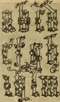 An illustration from La operina di Ludouico Vicentino, da imparare di scriuere littera cancellarescha (1524)