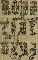 An illustration from La operina di Ludouico Vicentino, da imparare di scriuere littera cancellarescha (1524)