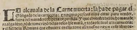 An illustration from La orde[n] que vos los juezes officiales de Su Magestad d[e]sta Nueua España y nueuo Reyno de Galizia, y de la ciudad y puerto d[e] la Vera Cruz y prouincias de Yucatan, y Nueua Vizcaya: : cada vno en su districto aueys de tener, y guardar, en la administracion y cobrança de la renta de alcauala, que Su Magestad manda pagar, con las personas q[ue] la administraren, y cobraren: y ellos con los que la han pagar. (1574)