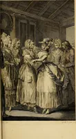 An illustration from La paysane pervertie, ou Les dangers de la ville : histoire d'Ursule R**, sur d'Edmond, le paysan, mise-au-jour d'après les véritables lettres des personages ... (1784)