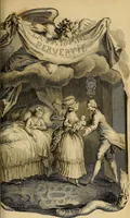 An illustration from La paysane pervertie, ou Les dangers de la ville : histoire d'Ursule R**, sur d'Edmond, le paysan, mise-au-jour d'après les véritables lettres des personages ... (1784)