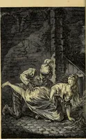 An illustration from La paysane pervertie, ou Les dangers de la ville : histoire d'Ursule R**, sur d'Edmond, le paysan, mise-au-jour d'après les véritables lettres des personages ... (1784)