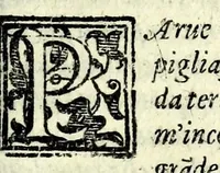 An illustration from La pazzesca pazzia de gl'hvomini e donne di corte innamorati, overo, Il cortigiano disperato (1608)