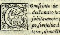 An illustration from La pazzesca pazzia de gl'hvomini e donne di corte innamorati, overo, Il cortigiano disperato (1608)