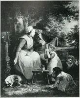 An illustration from La peinture anglaise de ses origines a nos jours (1908)