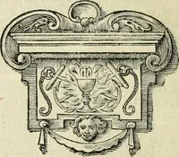 An illustration from La Perpétuité de la foy de l'Eglise catholique touchant l'Eucharistie, déffendue contre les livres du Sieur Claude, ministre de Charenton (1670)