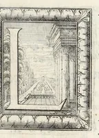 An illustration from La perspectiue pratique : necessaire a tous peintres, graueurs, sculpteurs, architectes, orfeures, brodeurs, tapissiers, et autres qui se meslent de desseigner (1647)