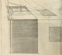An illustration from La perspective, contenant tant la theorie que la practique et instruction fondamentale d'icelle : remise en volume plus commode qu'auparavant : avec un grand nombre de figures en taille douce, pour tant mieux faciliter et amplifier tout ce qui est de requis en ceste science (1638)