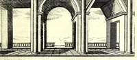 An illustration from La perspective pratiqve : necessaire a tovs peintres, graveurs, architectes, brodeurs, scvlpteurs, orfevres, tapissiers, et autres qui se meslent de desseigner (1663)