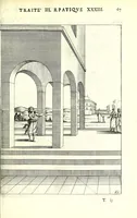 An illustration from La perspective pratiqve : necessaire a tovs peintres, graveurs, architectes, brodeurs, scvlpteurs, orfevres, tapissiers, et autres qui se meslent de desseigner (1663)