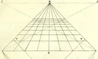 An illustration from La perspective pratiqve : necessaire a tovs peintres, graveurs, architectes, brodeurs, scvlpteurs, orfevres, tapissiers, et autres qui se meslent de desseigner (1663)