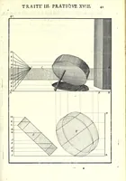 An illustration from La perspective pratiqve : necessaire a tovs peintres, graveurs, architectes, brodeurs, scvlpteurs, orfevres, tapissiers, et autres qui se meslent de desseigner (1663)