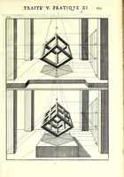 An illustration from La perspective pratiqve : necessaire a tovs peintres, graveurs, architectes, brodeurs, scvlpteurs, orfevres, tapissiers, et autres qui se meslent de desseigner (1663)