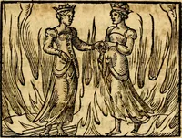 An illustration from La philosophie des images : composée d'un ample recueil de devises, & du jugement de tous les ouvrages qui ont êté faits sur cette matiere (1682)