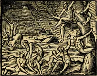 An illustration from La philosophie des images : composée d'un ample recueil de devises, & du jugement de tous les ouvrages qui ont êté faits sur cette matiere (1682)