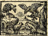 An illustration from La philosophie des images : composée d'un ample recueil de devises, & du jugement de tous les ouvrages qui ont êté faits sur cette matiere (1682)