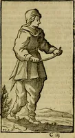 An illustration from La physique occulte, ou Traité de la baguette divinatoire et de son utilité pour la découverte des sources d'eau, des miniéres, des tresors cachez, des voleurs & des meurtriers fugitifs. : Avec des principes qui expliquent les phénoménes les plus obscurs de la nature. (1693)