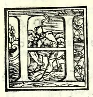 An illustration from La piacevole, et giocosa comedia di m. Andrea Calmo intitolata Il Saltvzza : non piv venvta in luce, cosa bellissima (1551)