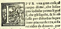 An illustration from La piacevole, et giocosa comedia di m. Andrea Calmo intitolata Il Saltvzza : non piv venvta in luce, cosa bellissima (1551)