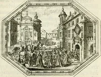 An illustration from Mundi lapis lydius, siue, Vanitas per veritate[m] falsi accusata & conuicta (1639)