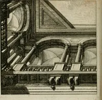 An illustration from La prospettiva pratica : delineata in tavole a norma della seconda regola (1744)