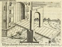 Picture 23 of 66 from La pyrotechnie de Hanzelet lorrain, ou sont representez les plus rares & plus appreuuez secrets des machines & des feux artificiels, propres pour assieger, battre, surprende & deffendre toutes places (1630), leaf 131