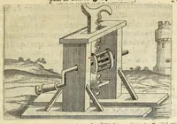 An illustration from La pyrotechnie de Hanzelet lorrain, ou sont representez les plus rares & plus appreuuez secrets des machines & des feux artificiels, propres pour assieger, battre, surprende & deffendre toutes places (1630)