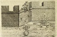 An illustration from La pyrotechnie de Hanzelet lorrain, ou sont representez les plus rares & plus appreuuez secrets des machines & des feux artificiels, propres pour assieger, battre, surprende & deffendre toutes places (1630)