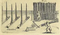 Picture 13 of 66 from La pyrotechnie de Hanzelet lorrain, ou sont representez les plus rares & plus appreuuez secrets des machines & des feux artificiels, propres pour assieger, battre, surprende & deffendre toutes places (1630), leaf 93