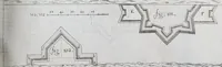An illustration from L'architecture militaire, ou, La fortification nouuelle : augmentée et enrichie de forteresses regulieres, irregulieres, et de dehors : le tout a la practique moderne (1668)