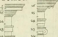 An illustration from L'architetto prattico : in cui con facilta si danno le regole per apprendere l'architettura civile (1726)