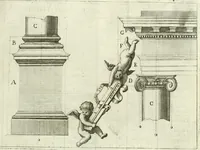 An illustration from L'architetto prattico : in cui con facilta si danno le regole per apprendere l'architettura civile (1726)