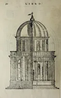 An illustration from L'architettura di Andrea Palladio diuisa in quattro libri : ne' quali, dopò vn breue trattato de' cinque ordini, et di quelli auertimenti, c[he] sono più necessarij nel fabricare : si tratta delle case priuate, delle vie, dei ponti, delle piazze, dei xisti, et de tempij (1642)
