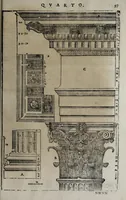 An illustration from L'architettura di Andrea Palladio diuisa in quattro libri : ne' quali, dopò vn breue trattato de' cinque ordini, et di quelli auertimenti, c[he] sono più necessarij nel fabricare : si tratta delle case priuate, delle vie, dei ponti, delle piazze, dei xisti, et de tempij (1642)