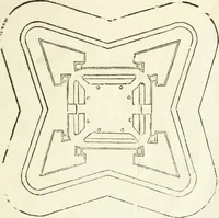 An illustration from L'architettura militare di Gabriello Busca, milanese : nella quale si da contezza ad ogni professore, e seguace della guerra tanto di grande, quanto di basso titolo, Del modo di fortificare luochi deboli, cinger cittadi, fabricar fortezze, cosi al monte, come alla pianura, e della maniera di diffenderle da qualsiuoglia batteria, & assalto (1619)