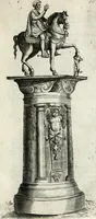 An illustration from La reale maesta, cioé, Racconto di quanto fece la regia città di Pauia nel compire e riceuere la Sereniss. D. Maria Anna, figliuola di Ferdinando terzo, imperadore sempre augusto, e sposa del grande monarca ibero Filippo quarto, di là in passando per andarsene in Ispagna (1650)