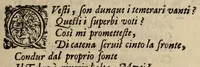 An illustration from La regina Sant'Orsola, d'Andrea Salvadori, recitata in musica nel Teatro del Serenisso. Gran Duca da Toscana. (1625)