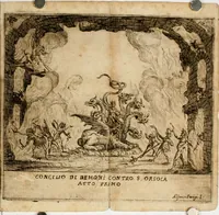 Picture 5 of 35 from La regina sant' Orsola, del sig. Andrea Saluadori : rappresetata nel teatro del sereniss. gran duca di Toscana al serenissimo principe Vladislao Sigismondo, principe di Polonia e di Suezia ; et, I fiori del Caluario, del medesimo (1625), leaf 27