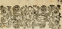 An illustration from La regina sant' Orsola, del sig. Andrea Saluadori : rappresetata nel teatro del sereniss. gran duca di Toscana al serenissimo principe Vladislao Sigismondo, principe di Polonia e di Suezia ; et, I fiori del Caluario, del medesimo (1625)