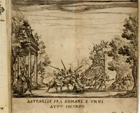 Picture 10 of 35 from La regina sant' Orsola, del sig. Andrea Saluadori : rappresetata nel teatro del sereniss. gran duca di Toscana al serenissimo principe Vladislao Sigismondo, principe di Polonia e di Suezia ; et, I fiori del Caluario, del medesimo (1625), leaf 55