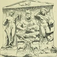 An illustration from La religion des Gaulois; les Druides et la druidisme; (1897)