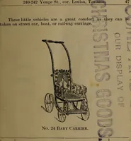 An illustration from Largest dealers in baby carriages, baby vehicles and reed furniture in Canada / The Richard Simpson Co., Limited, Toronto, Canada. (1902)