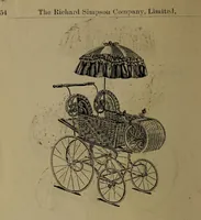 An illustration from Largest dealers in baby carriages, baby vehicles and reed furniture in Canada / The Richard Simpson Co., Limited, Toronto, Canada. (1902)